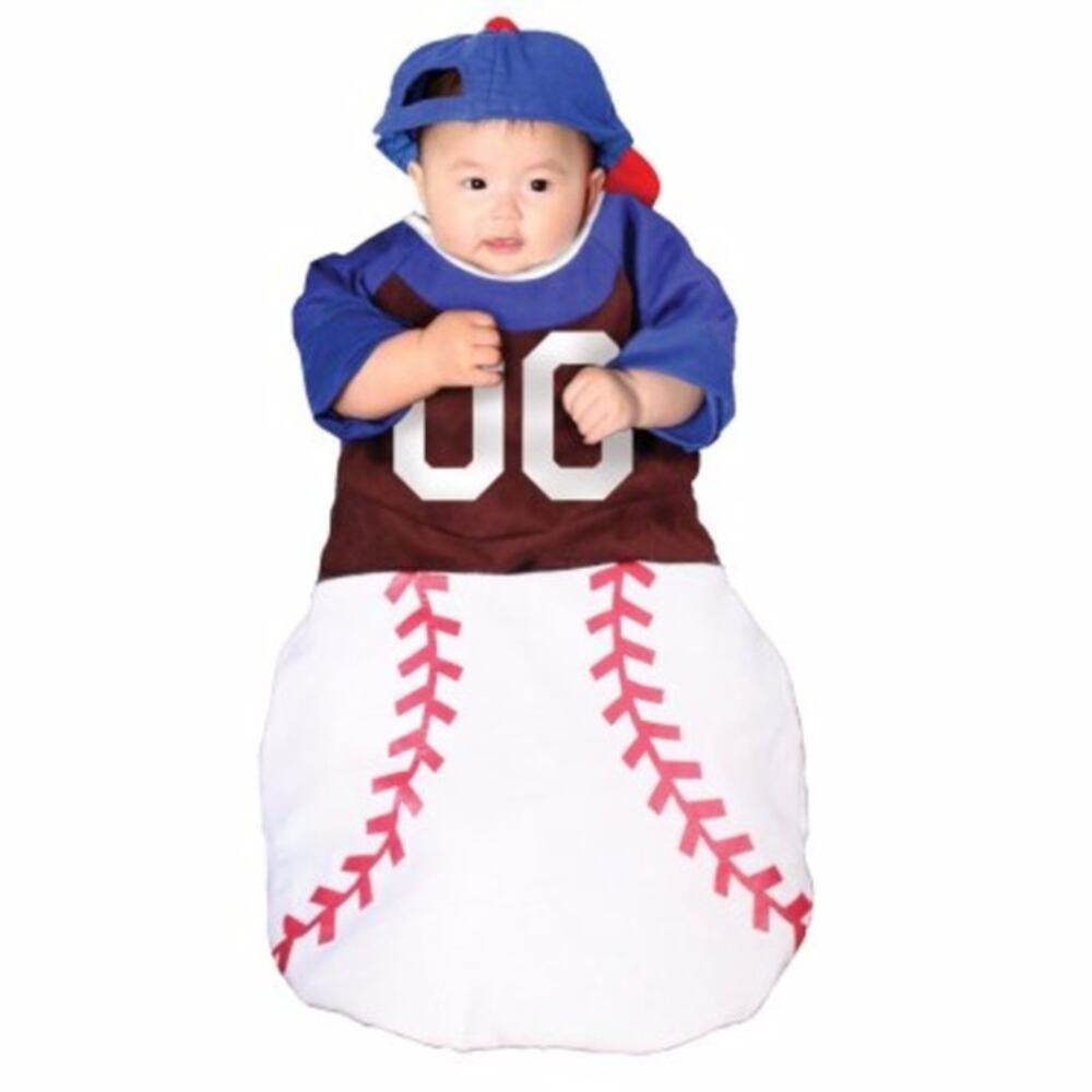 Cinema‎ Secrets Baby Baseball Bunting Costume 0-6 Months Halloween Home Run